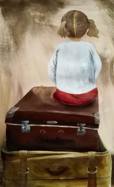 Acrylfarbe auf Papier