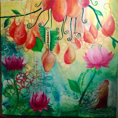 Acrylfarbe auf Leinwand