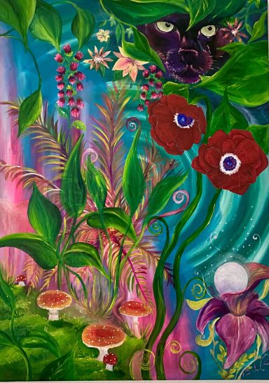 Acrylfarbe auf Leinwand